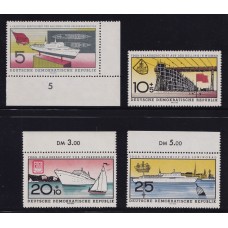 ALEMANIA ORIENTAL DDR 1960 SERIE COMPLETA DE ESTAMPILLAS NUEVAS MINT BARCOS 7,50 EUROS